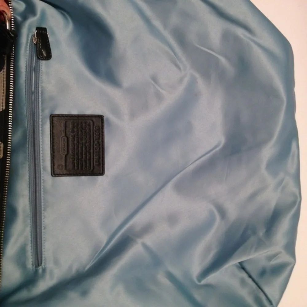 Coach poppy metallic shoulder bag